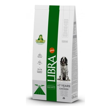 Libra Dog Senior - Pienso para Perros Mayores de 7 Años - 12 Kg