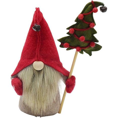 Gnomes de Noël faits main, décorations de Noël suédoises à poser sur une table (1/5)