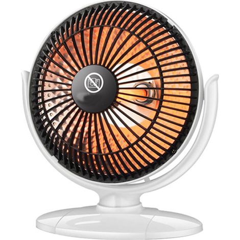 1 Mini ventilateur, métal robuste, 2 vitesses, tête inclinable, bureau maison (1/5)