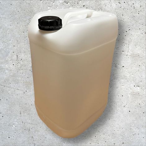 Negomix – Bidon jerrican plastique 25 litres translucide – Polyéthylène haute densité – Empilable avec poignée centrale – Homologation 3H1/Y1.9/200 (1/4)