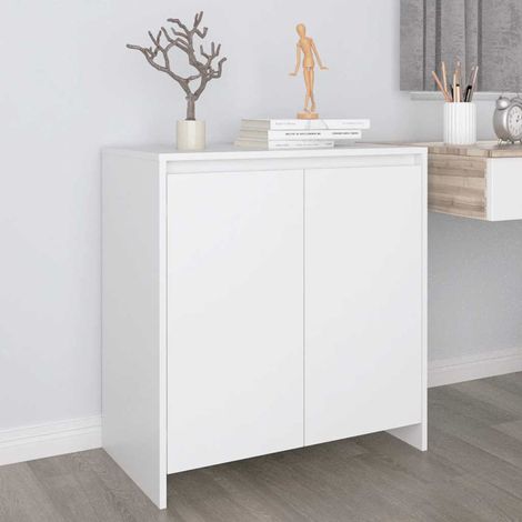 Buffet，Bahut， Meuble de Rangement pour Salon, Bureau Blanc 70x41x75 cm Bois d'ingénierie, Armoire de Rangement FBV63478 (1/5)