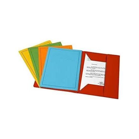 Fraschini Cartellina A 3 Lembi Bristol 200 G/M² Formato A4 Con Dorso Espandibile E Stampa Verde Conf. 25 Pz (1/2)