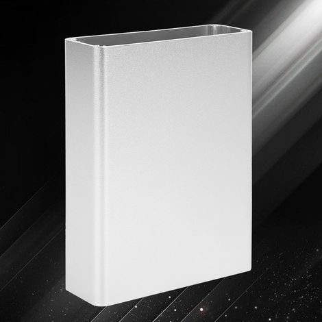Boîtier aluminium mat argenté pour projet électronique DIY, coque de protection 28x84x110mm, boîte de montage compacte. (1/5)