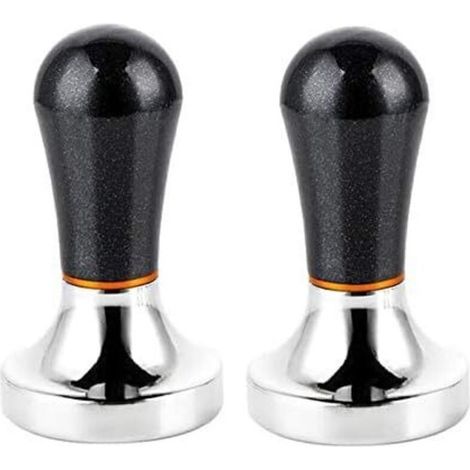 Paquet de 2 Tampons à Café en Aluminium de 57,5 Mm avec PoignéE pour CafetièRe (Noir) (1/4)