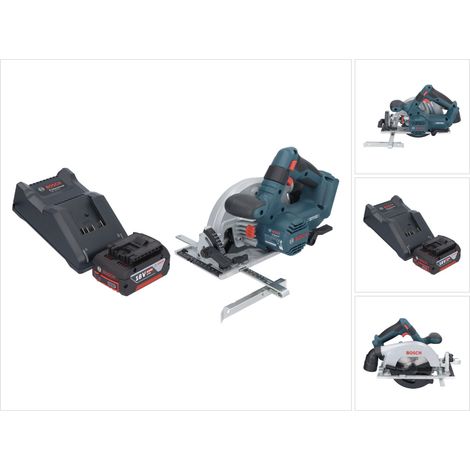 Bosch GKS 18V-57-2 Professional Akku Handkreissäge 18 V 165 mm Brushless + 1x Akku 4,0 Ah + Ladegerät (1/5)