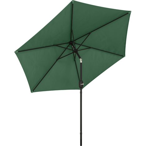 Outsunny 2.6M Garden Parasol Umbrella with Aluminium Pole, Tilt, Crank (1/5)