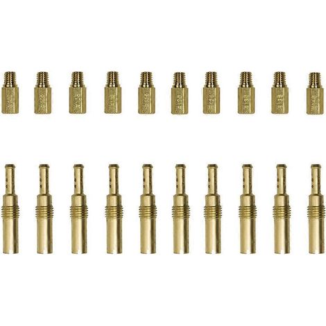 Kit de 20 gicleurs principaux et gicleurs de ralenti en cuivre pour carburateurs PWK, Keihin et OKO (accessoires pour carburateurs de moto). (1/4)