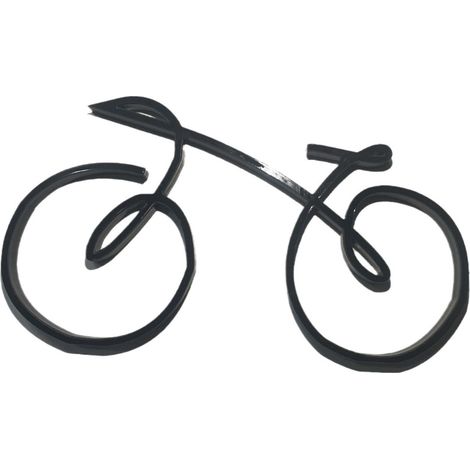 Minimalistische Acryl-Fahrradskulptur, Fahrradornament, persönlich