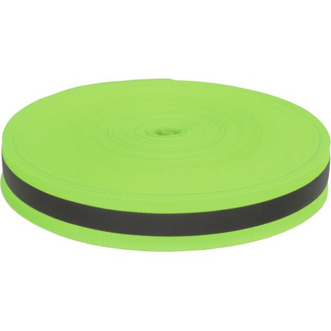 Reflective Ribbon Soft Durable Flexible Fluorescent Ribbon for Improving Night SafetyFluorescent Green (1/5)