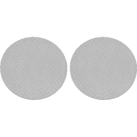 Lot de 2 rondelles de filtration double couche en acier inoxydable de 1,7 mm d'épaisseur (150 µm), réutilisables, pour porte-filtre de 53 mm (2,1 pouces). (1/5)
