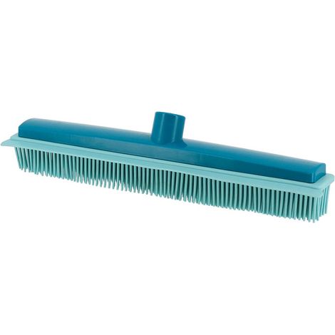 Tete de balai en caoutchouc tpr avec raclette 30 cm - bleu canard/aqua - Tendance (1/3)