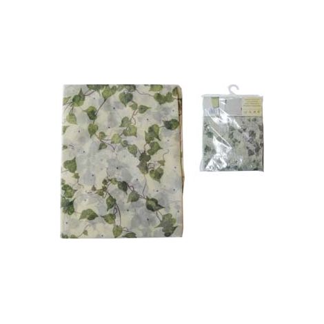 TENDA ZANZARIERA PER PORTA EDERA VERDE FONDO BEIGE  cm.140x250h.