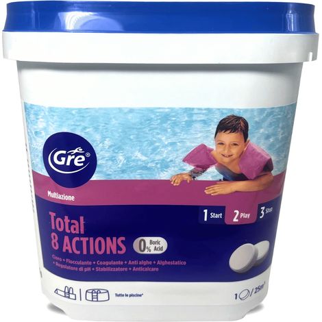 TRATTAMENTO 8 AZIONI, ZERO BORICO, PASTIGLIE DA 250GR - 5KG