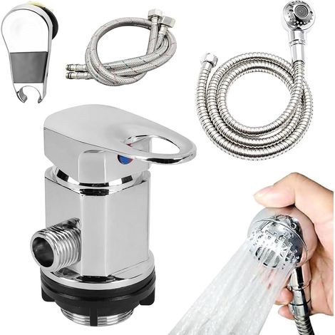 1/2" shower mixer, hot and cold tap with hand shower (1/5)