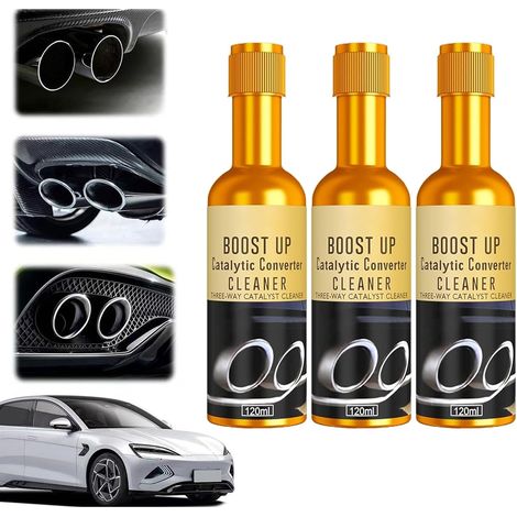 Nettoyant Catalyseur 3x120ml - Additif Essence pour Pot Catalytique, Réduit Pollution et Améliore Performance Moteur - Compatible Tous Véhicules (1/5)