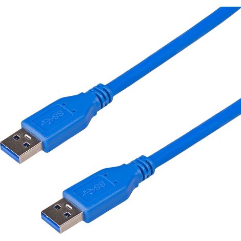 Akyga AK-USB-14 USB 3.0 Kabel A(M) - A(M) 1,8 m Blau (1/2)