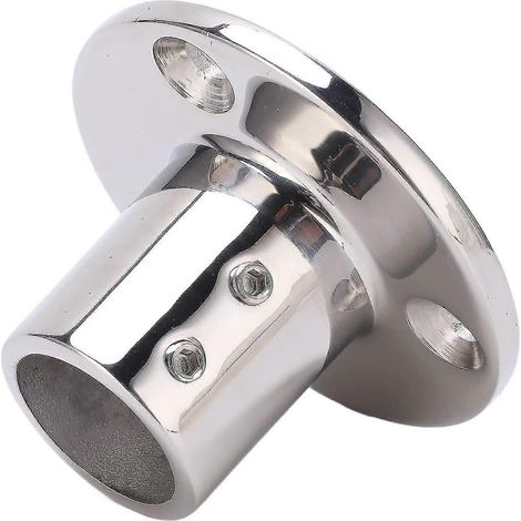 Base ronde pour main courante, fixations de main courante en acier inoxydable 316 antirouille pour tube de 25 mm/1" (90) [jkw] (1/5)