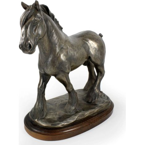 Condado - una estatuilla con un caballo, una silueta de un caballo sobre madera, un prestigioso premio en el concurso de marcas Art-Dog (1/5)