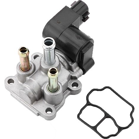 GARRYFIZH Valve de régulation de ralenti, haute précision et longue durée de vie 22270-16090, valve d'air argent et noir pour remplacement automobile Corolla