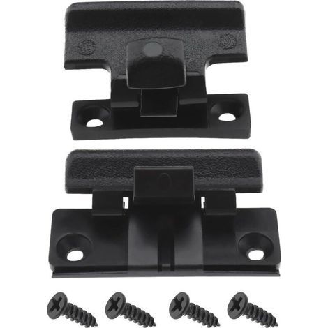 Lot de 2 loquets d'accoudoir de console centrale MR532555 MR532556 compatibles avec Mitsubishi Pajero V73 V75 V77 V93 V97 Montero (plastique)