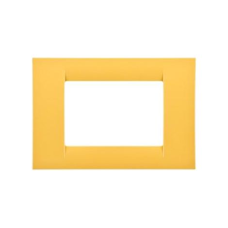 PLAQUE 3 POS.JAUNE MAIS SYSTEM VIRNA GEWISS GW22183