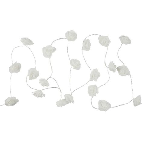 GUIRLANDE ROSE BLANCHE 20 LED 3M50 M8 (1/5)