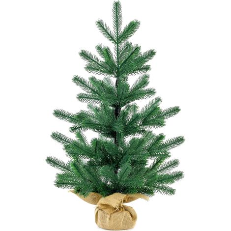 GARRYFIZH Sapin de Noël artificiel de 50 cm, décoration exquise et réaliste pour la maison et les fêtes de fin d'année (1/4)