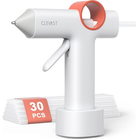 Pistolet À Colle Sans Fil, Mini Rechargeable 5000 Mah Avec 30 Bâtons, Chauffe 40 S, Anti-Goutte, Arrêt Auto, Kit Portable Pour Arts, Artisanat, DIY Et Réparations Domestiques (1/5)