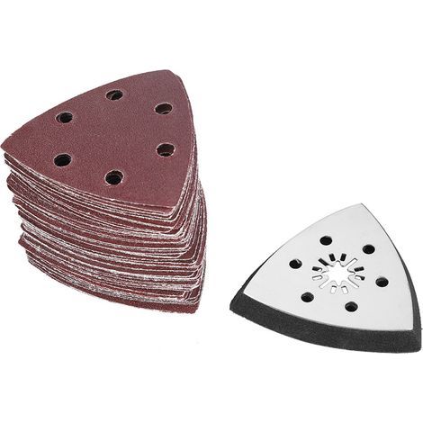 Papier de ponçage oscillant de 90 mm, coussin, bois résistant à l'usure à haute efficacité pour broyer en métal doux (1/5)