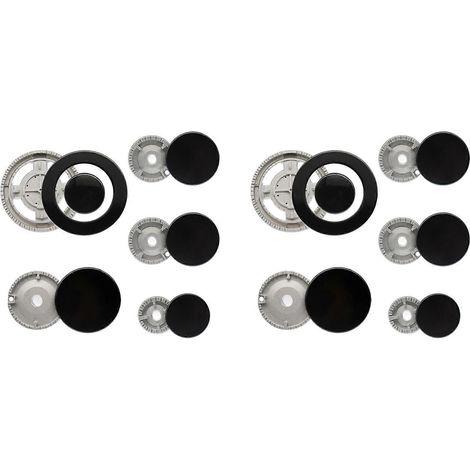 Chapeaux de brûleur compatibles pour cuisinière à gaz, ensemble de 5 chapeaux de brûleur pour cuisinière à gaz (1/5)