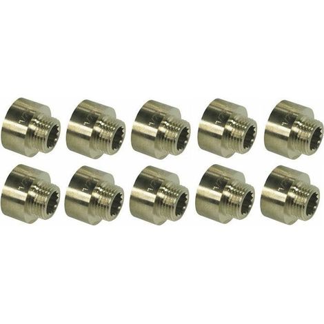 RÉDUCTEUR DE MANCHON-MAMELON EN LAITON 1 X 3/4 GW/MZ (1/2)