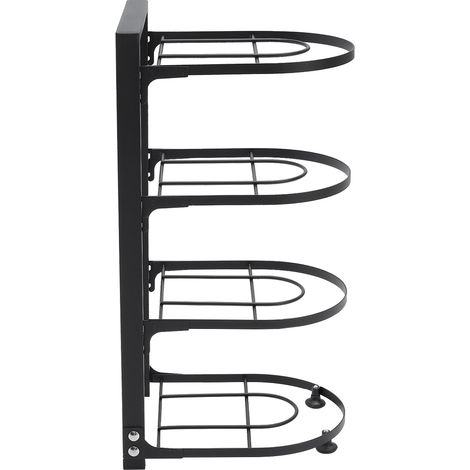 4-Tier Adjustable Kitchen Pot Pan Organizer Rack (1/2)
