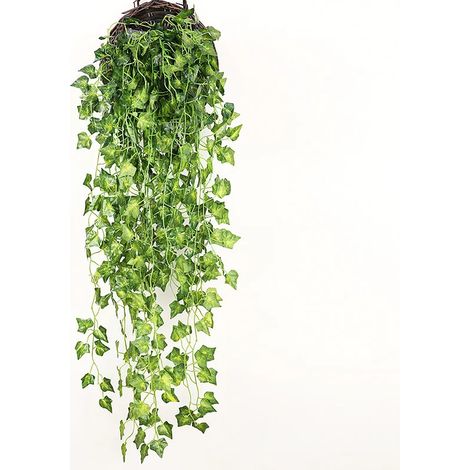 (B3-2pcs) Jardinière murale en rotin tressé à la main, panier en rotin tressé, support pour plantes grimpantes, pot de jardin, jardinière murale (1/4)