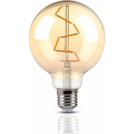 V-TAC VT-2024 7146 Lampadina LED E27 4W G95 Filamento Ambrato 2200K (1/5)