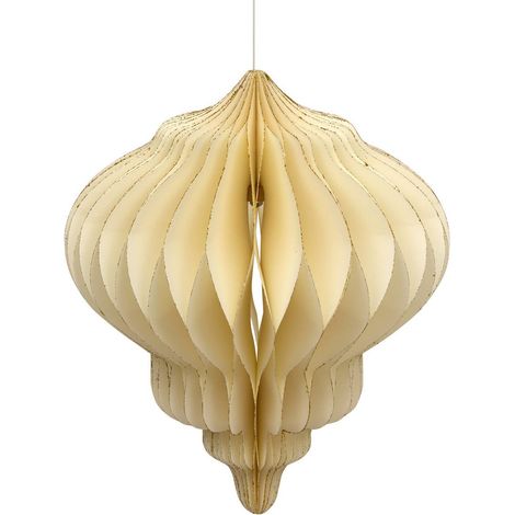 Suspension de Noël Pallo en papier écru D. 30 cm - Feeric lights & christmas (1/5)