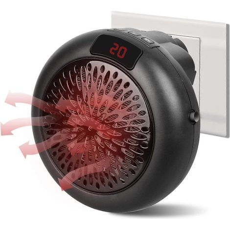 Elektrische keramische ventilatorkachel van 1000 W met 24-uurs timer, 3 standen en instelbare thermostaat. Snelle en zuinige verwarming voor woonkamer, badkamer en kantoor. (1/5)