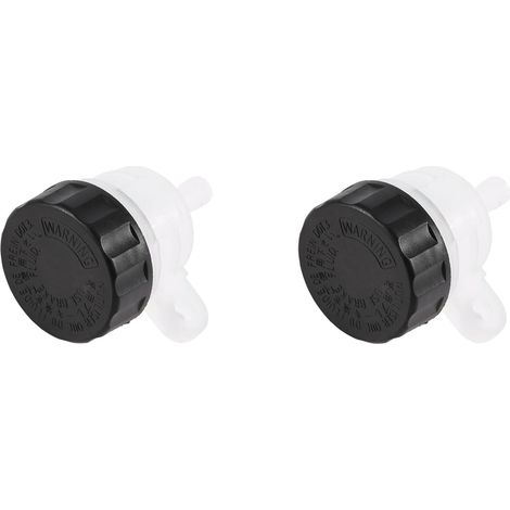 2 PCS Motorcycle Foot Brake Master Cylinder Huile Tasse pour Réservoir de Fluide Durable en Blanc Noir (1/5)