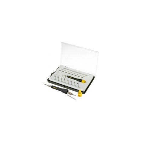 Stanley Set aus 16 ergonomischen Mikro-Schraubendrehern mit Multiklingen (1/5)