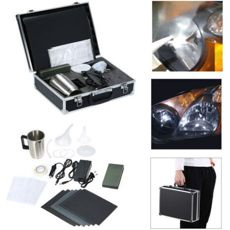 Kit de réparation de phares, kit de réparation de polissage de phares de voiture sans solution de réparation de phares (1/5)