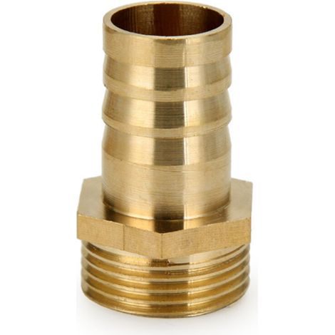 4pcs Raccord Cannelé Laiton Tuyau Connecteur Adaptateur 6mm4.5mm Barbeléx Mâle 1/4" G (1/2)