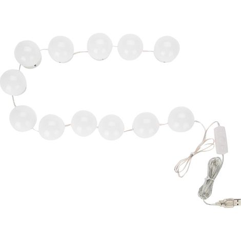 Kit de 12 lampes LED pour miroir de maquillage avec variateur USB (1/5)