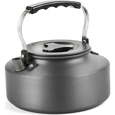1,1 l tragbarer, ultraleichter Outdoor-Wasserkessel/Teekanne/Kaffeekanne aus eloxiertem Aluminium – ideal zum Wandern, Campen und Picknicken.