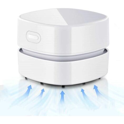 Cordless Mini Tabletop Vacuum Cleaner, USB Rechargeable, 90 Minutes Runtime, 360° Rotatable, for Removing Crumbs, Dust and Ash from Table, Desk and Keyboard