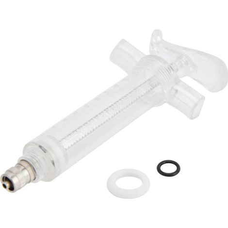 Seringue vétérinaire en plastique et acier 20ml pour alimentation manuelle à la ferme, 14.5cm (1/5)