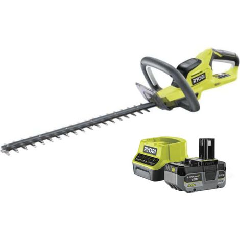 RYOBI pack tagliasiepi 18V OnePlus Lithium OHT1845 - 1 batteria 18V OnePlus 4Ah LithiumPlus - 1 caricabatterie rapido 2,