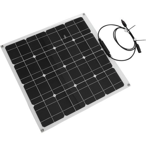 Halbflexibles, wasserdichtes, faltbares monokristallines Solarpanel, tragbares Solarladegerät für Auto, Wohnmobil und Boot, 50 W, 18 V (1/5)
