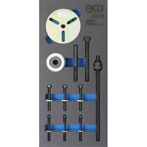 BGS Carro de taller 1/3: Juego de herramientas para polea de cigüeñal para motores MINI Cooper W11 - 9808