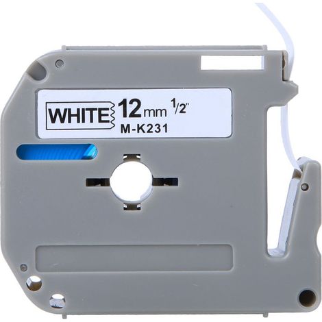 Ruban étiqueteuse 12mm PET, accessoires compatibles imprimante PT-65 PT-70 PT-80 (1/5)