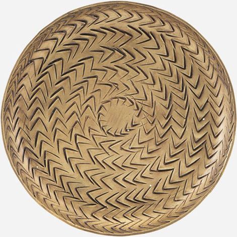 Plateau rond en Aluminium avec motif Modèle Rattan - 2 Tailles (1/5)