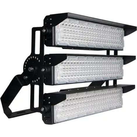 Projecteur LED Puissant Industriel 750W 170lm/W IP66 Noir Orientable - Blanc Neutre - SILUMEN (1/3)